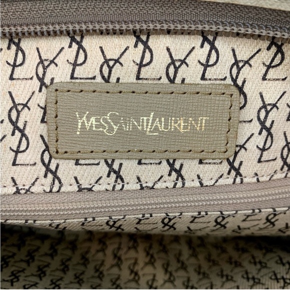 Vintage YSL Yves Saint Laurent Giraffe Print Leather Clutch Pouch - Picture 8 of 16